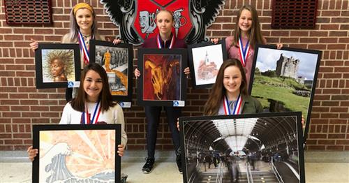 Rockwall-Heath HS Art Students Bring Home Medals from State Visual Art Scholastic Event Competition 